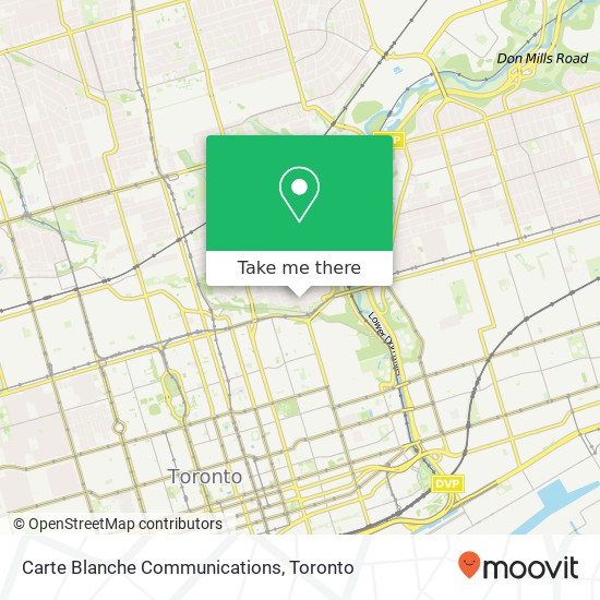 Carte Blanche Communications map