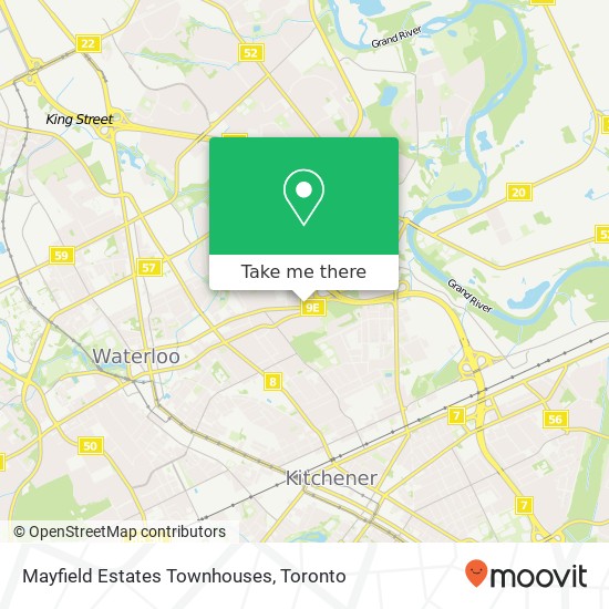 Mayfield Estates Townhouses map