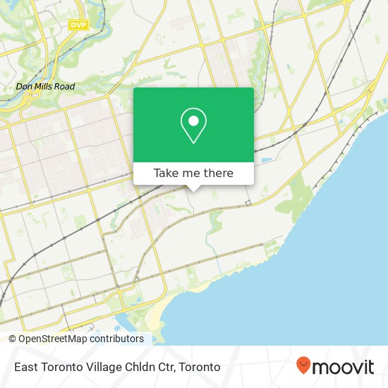 East Toronto Village Chldn Ctr map