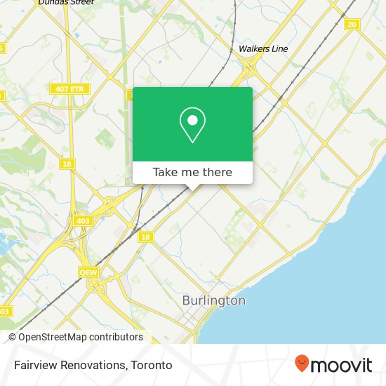 Fairview Renovations map