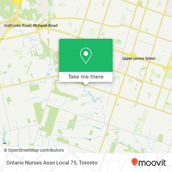 Ontario Nurses Assn Local 75 map