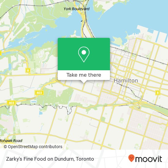 Zarky's Fine Food on Dundurn map