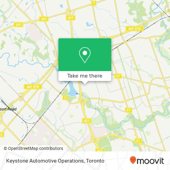 Keystone Automotive Operations map