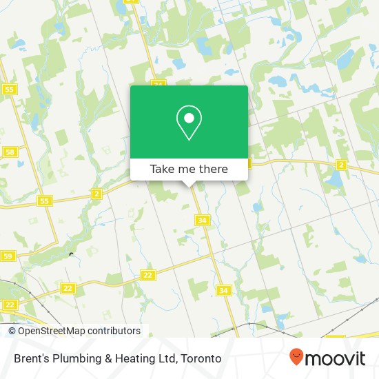 Brent's Plumbing & Heating Ltd map