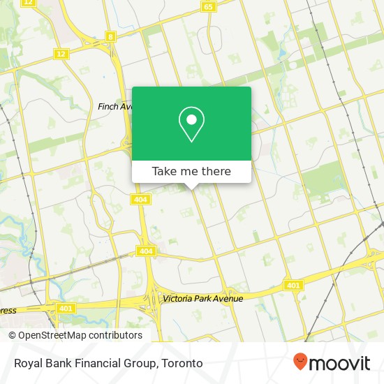 Royal Bank Financial Group map