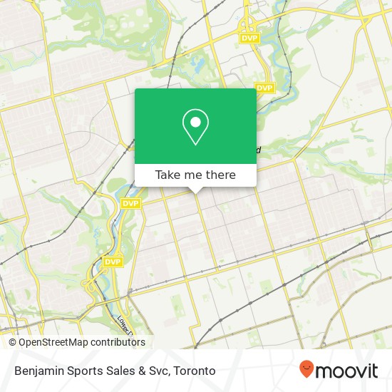 Benjamin Sports Sales & Svc map