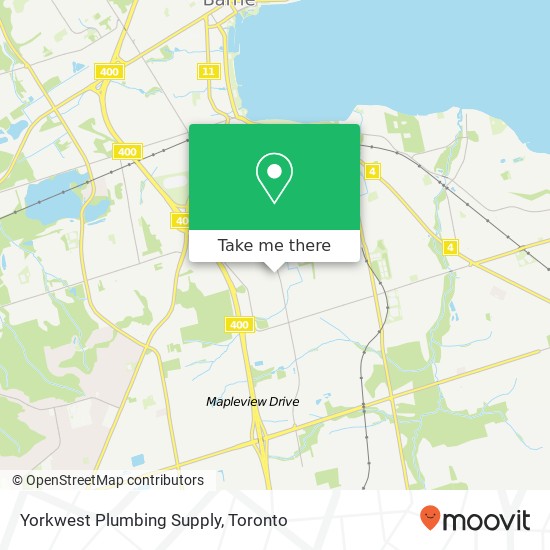 Yorkwest Plumbing Supply map