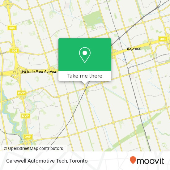 Carewell Automotive Tech map