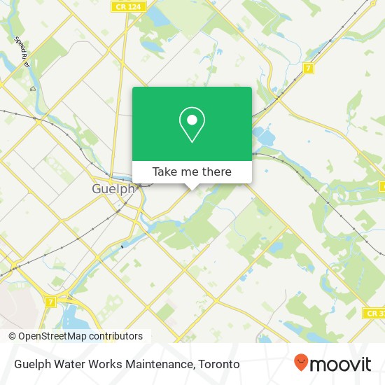 Guelph Water Works Maintenance map