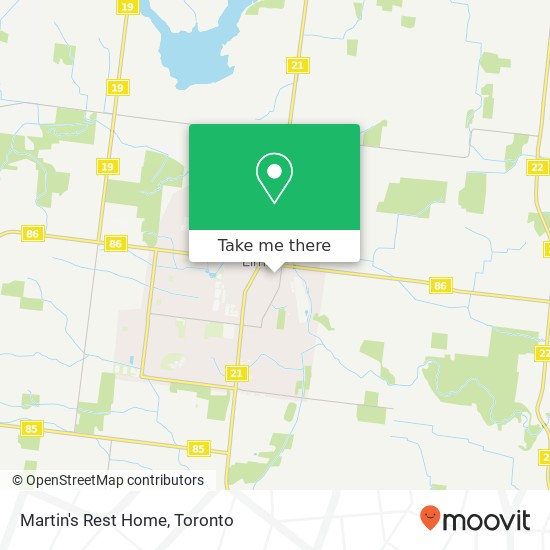 Martin's Rest Home map
