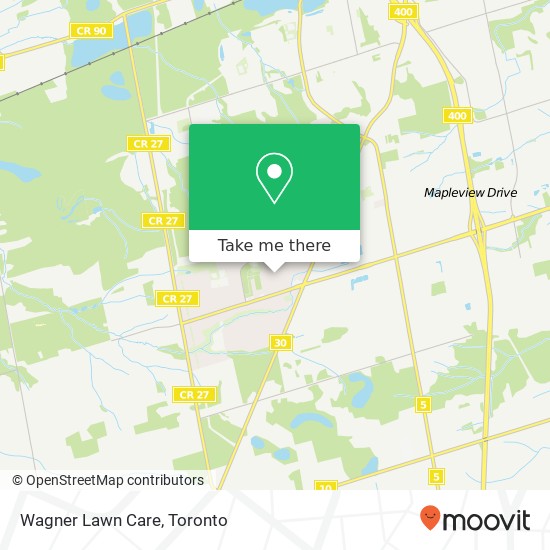 Wagner Lawn Care map