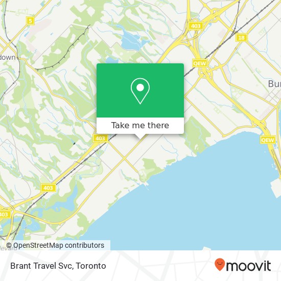 Brant Travel Svc map