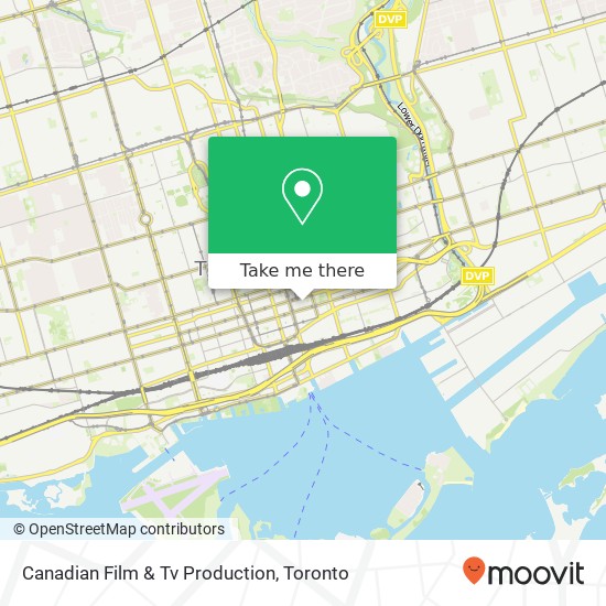 Canadian Film & Tv Production map