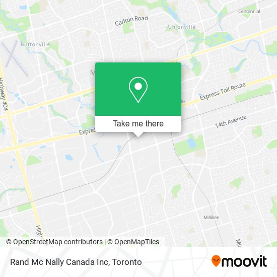 Rand Mc Nally Canada Inc map