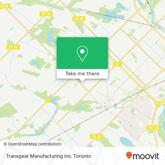 Transgear Manufacturing Inc map