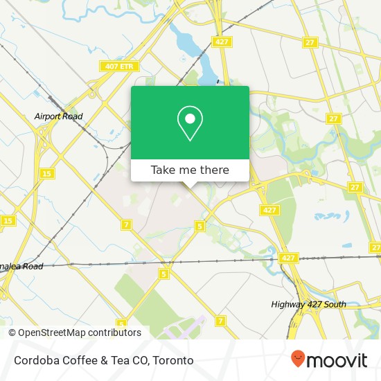 Cordoba Coffee & Tea CO map