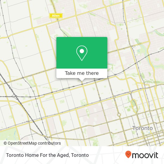 Toronto Home For the Aged map