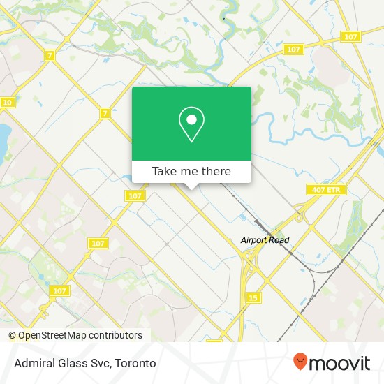 Admiral Glass Svc map