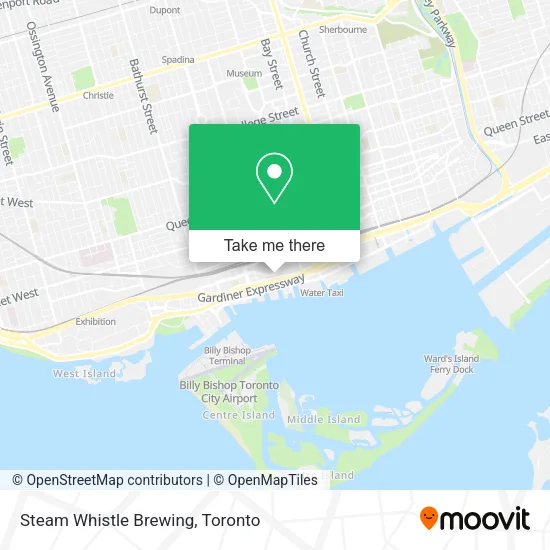 Steam Whistle Brewing map