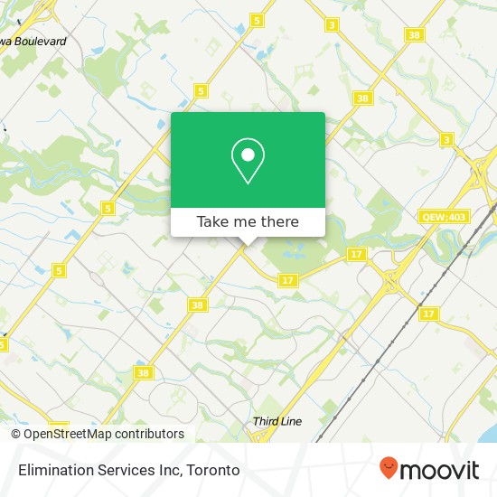 Elimination Services Inc map