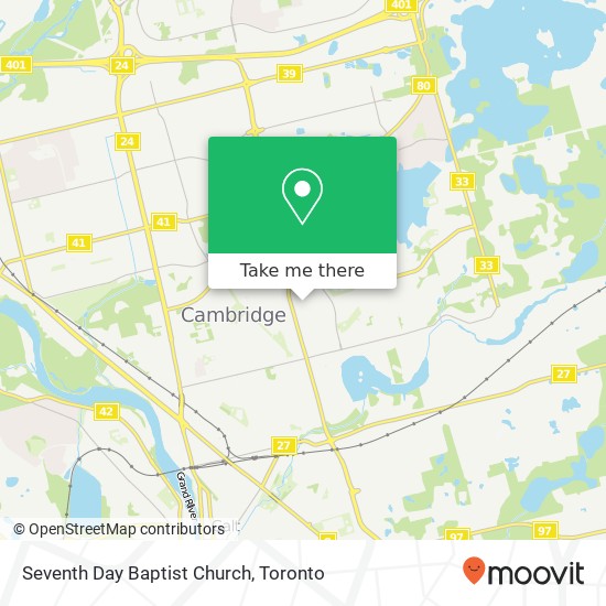 Seventh Day Baptist Church map