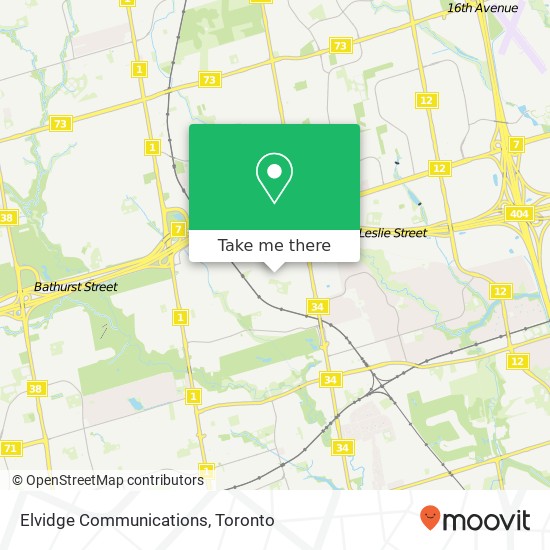 Elvidge Communications map