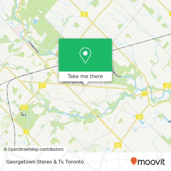 Georgetown Stereo & Tv map