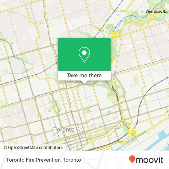 Toronto Fire Prevention map