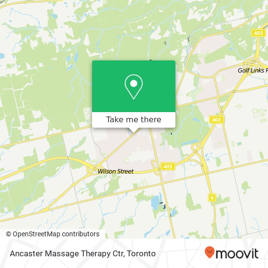 Ancaster Massage Therapy Ctr map