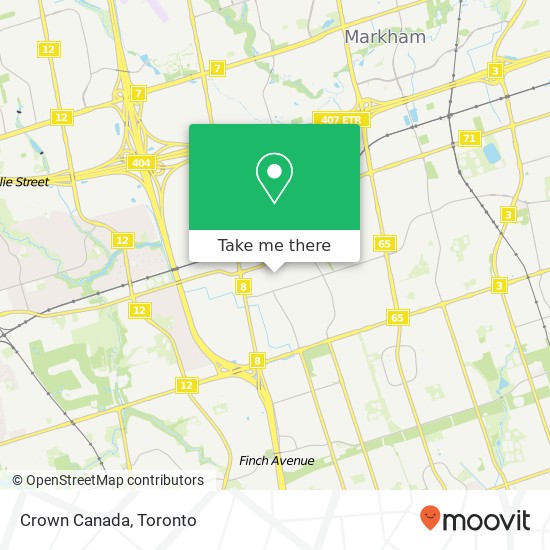 Crown Canada map