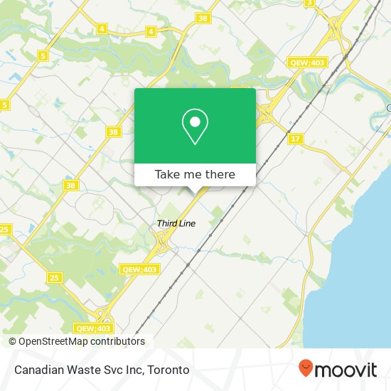 Canadian Waste Svc Inc map