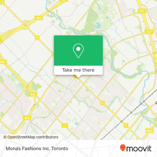 Mona's Fashions Inc map