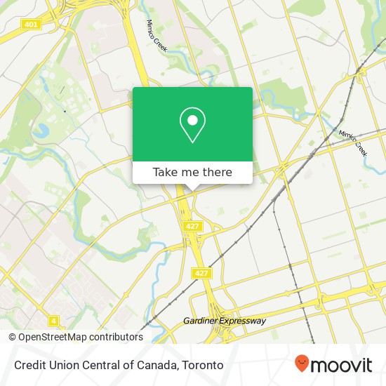 Credit Union Central of Canada map