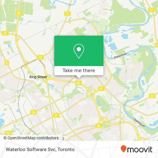 Waterloo Software Svc map
