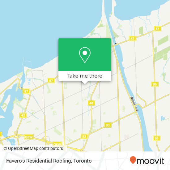 Favero's Residential Roofing map