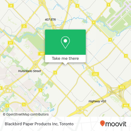 Blackbird Paper Products Inc map