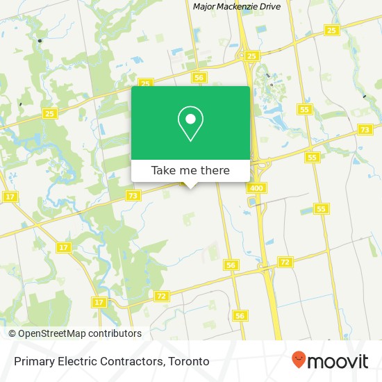 Primary Electric Contractors map