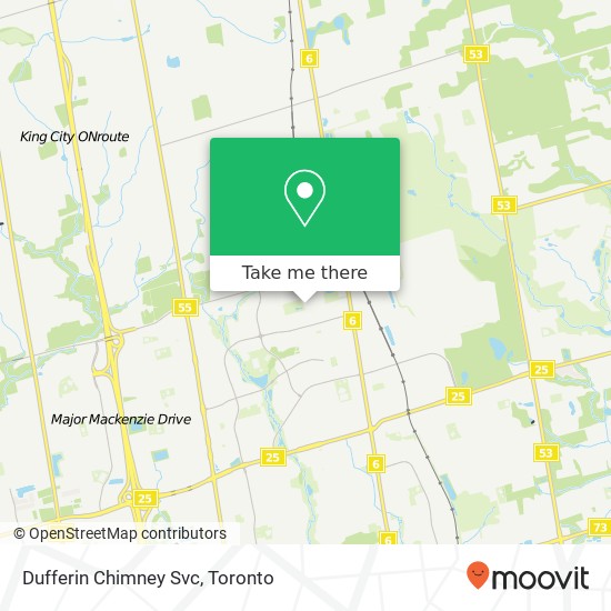 Dufferin Chimney Svc map