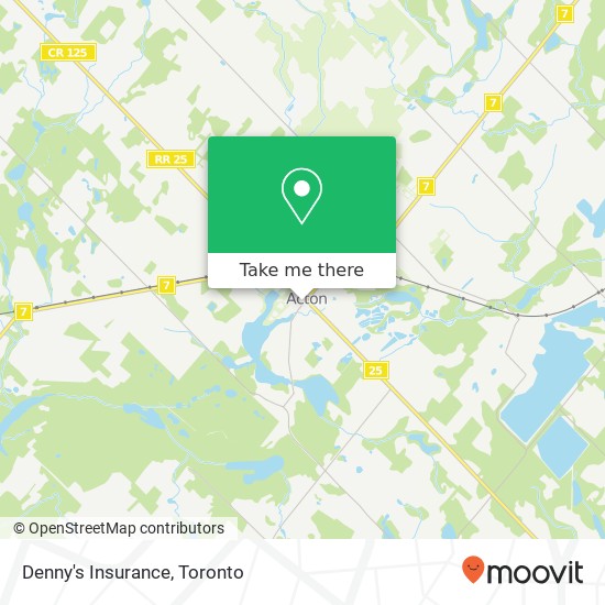 Denny's Insurance map