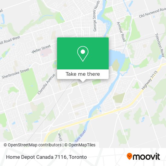 Home Depot Canada 7116 map