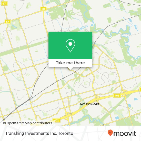 Transhing Investments Inc map