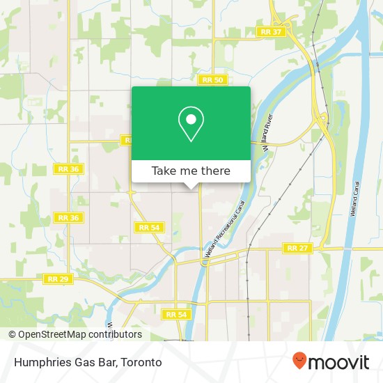 Humphries Gas Bar map