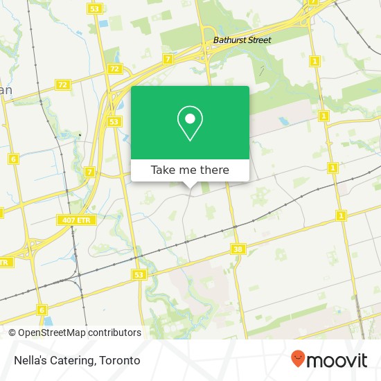 Nella's Catering map