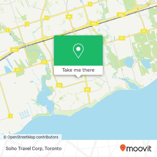 Soho Travel Corp map