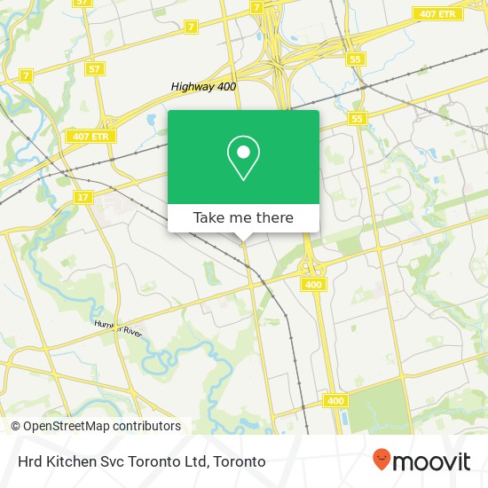 Hrd Kitchen Svc Toronto Ltd map