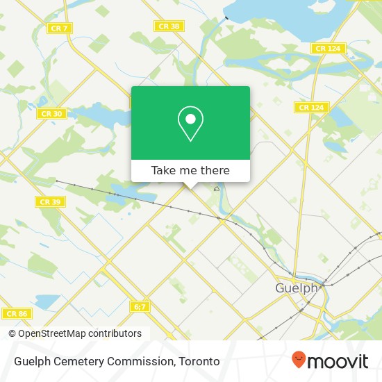 Guelph Cemetery Commission map