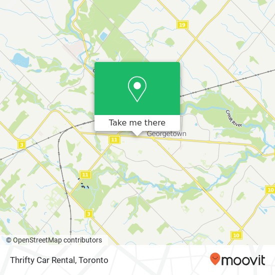 Thrifty Car Rental map