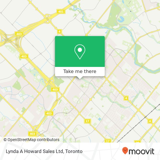 Lynda A Howard Sales Ltd map