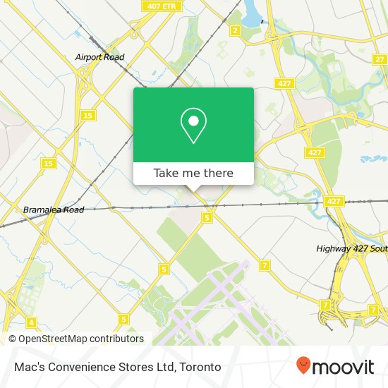 Mac's Convenience Stores Ltd map