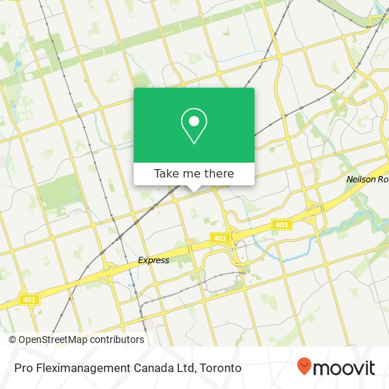Pro Fleximanagement Canada Ltd map